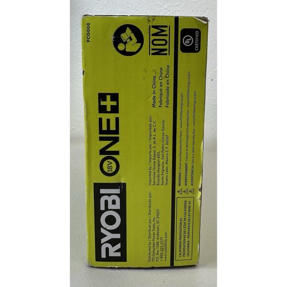 Ryobi One+18 Volt 8A Rapid Battery Charger PCG008 W/ USB-C and USB-A Ports - Picture 3 of 7